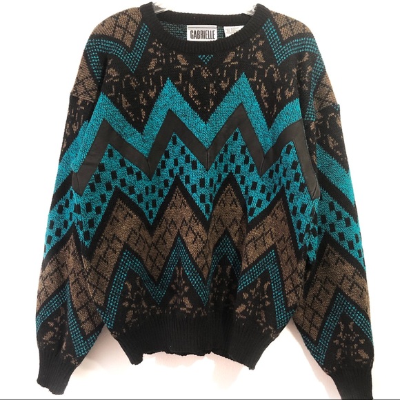 Gabrielle Other - Men’s Vintage 80s Long Sleeve Sweater Size Medium Gabrielle Other - Men’s Vintage 80s Long Sleeve Sweater Size Medium